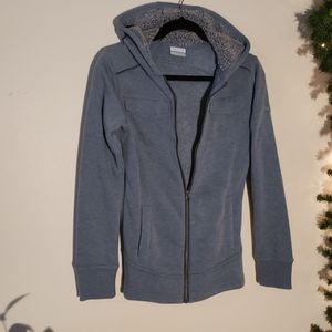 Warm, fuzzy Columbia Fleece with hood